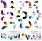 1000PCS LGBTQ+ Pride Month Stickers Roll – Rainbow Candy Worm Waterproof Vinyl Decals for Water Bottles, Laptops, Scrapbooks & Party Favors | Pride Flag Sticker Pack